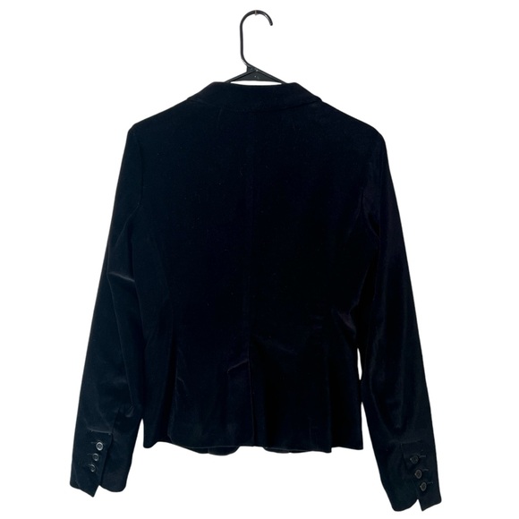 Lucky Brand women’s black velvet blazer jacket size medium - Picture 2 of 3